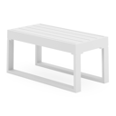 Caldela bijzettafel in wit aluminium - L 70 x B 34 x H 31 cm