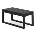Caldela bijzettafel in zwart aluminium - L 70 x B 34 x H 31 cm