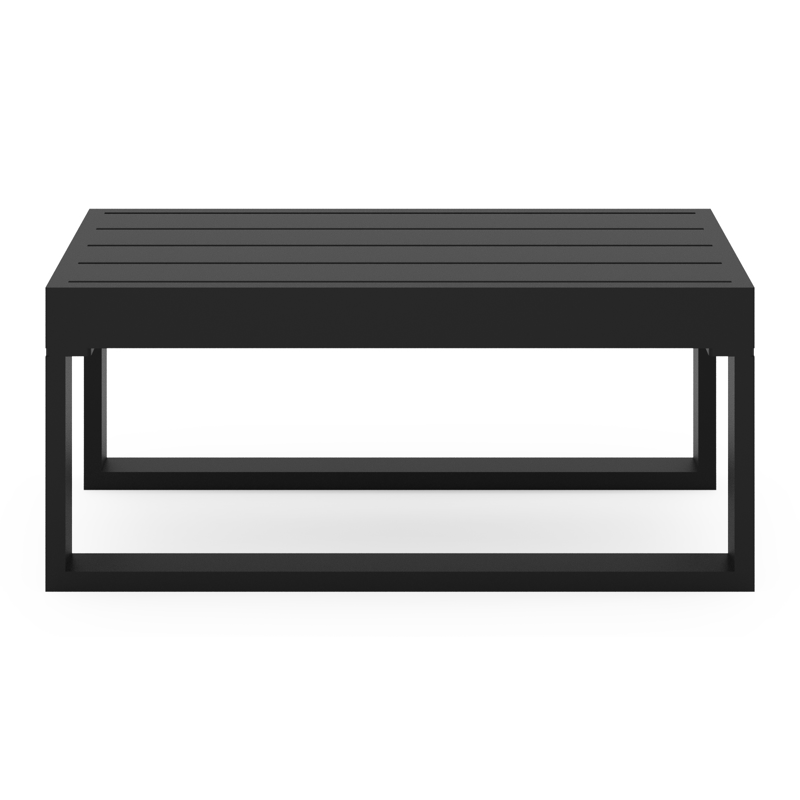 Caldela bijzettafel in zwart aluminium - L 70 x B 34 x H 31 cm