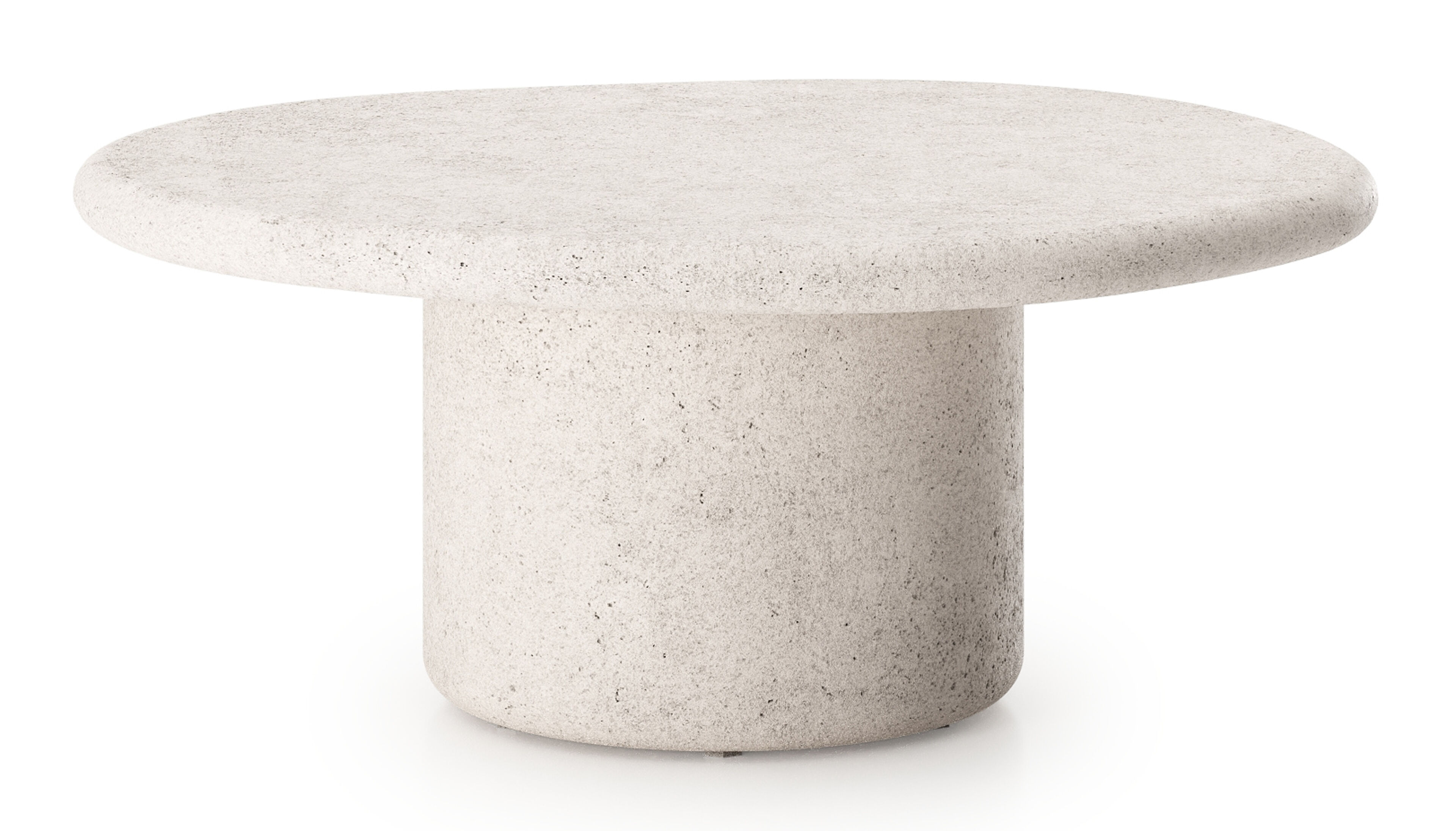 Globo loungetafel in beige beton - Dia. 80 x H 33 cm