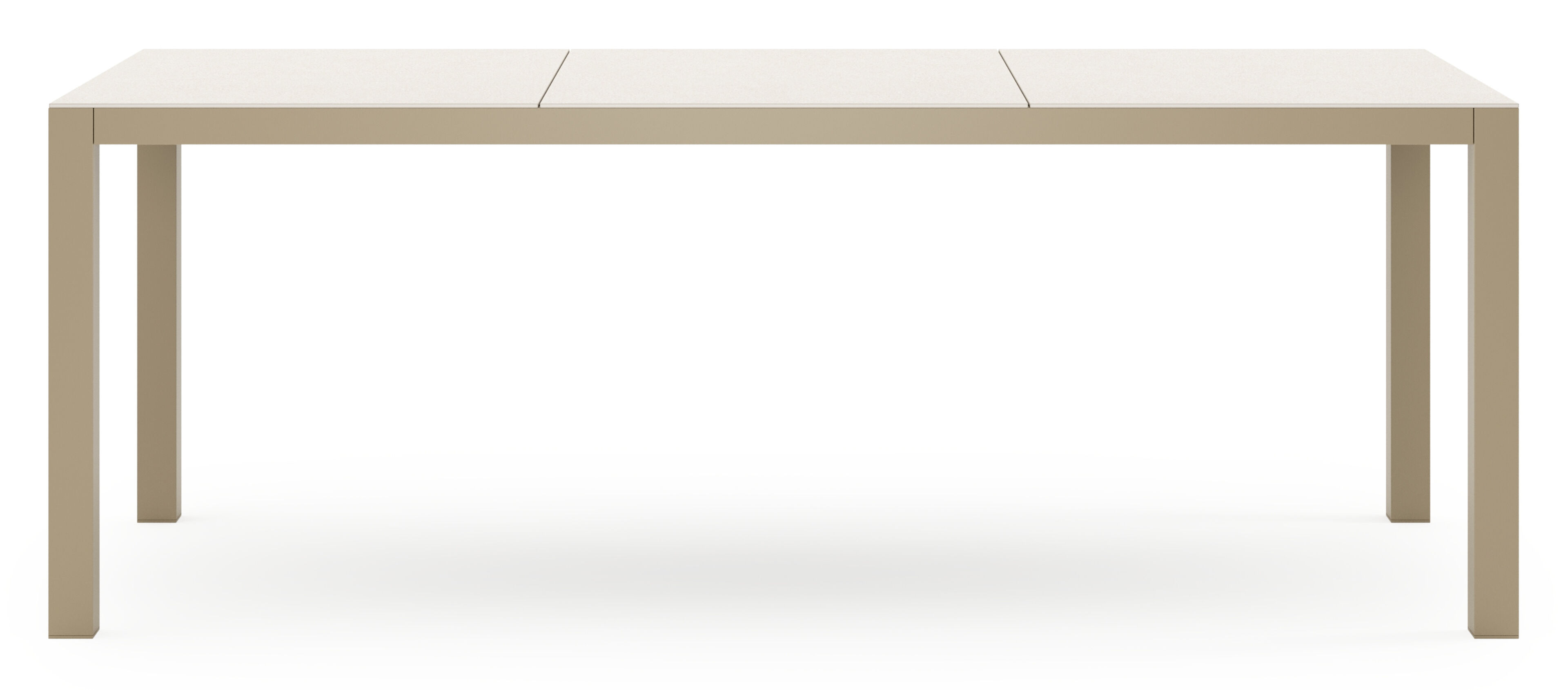 Toma tuintafel beige aluminium en volkeramiek beige - L 200 x B 90 x H 73 cm