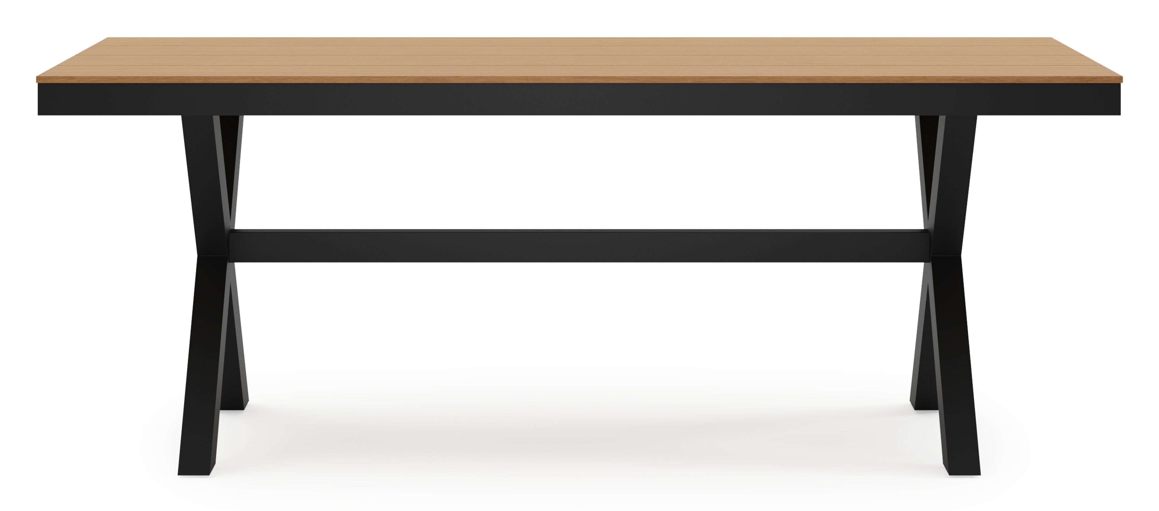 Bahia tuintafel in zwart aluminium en polywood - L 270 x B 100 x H 75 cm