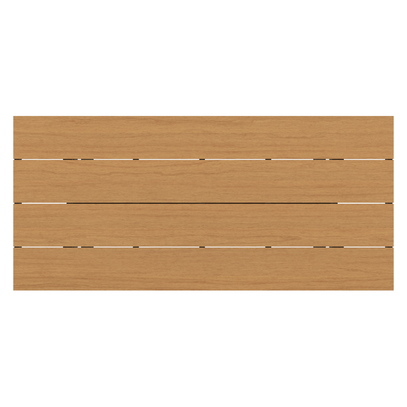Bahia tuintafel in zwart aluminium en polywood - L 270 x B 100 x H 75 cm