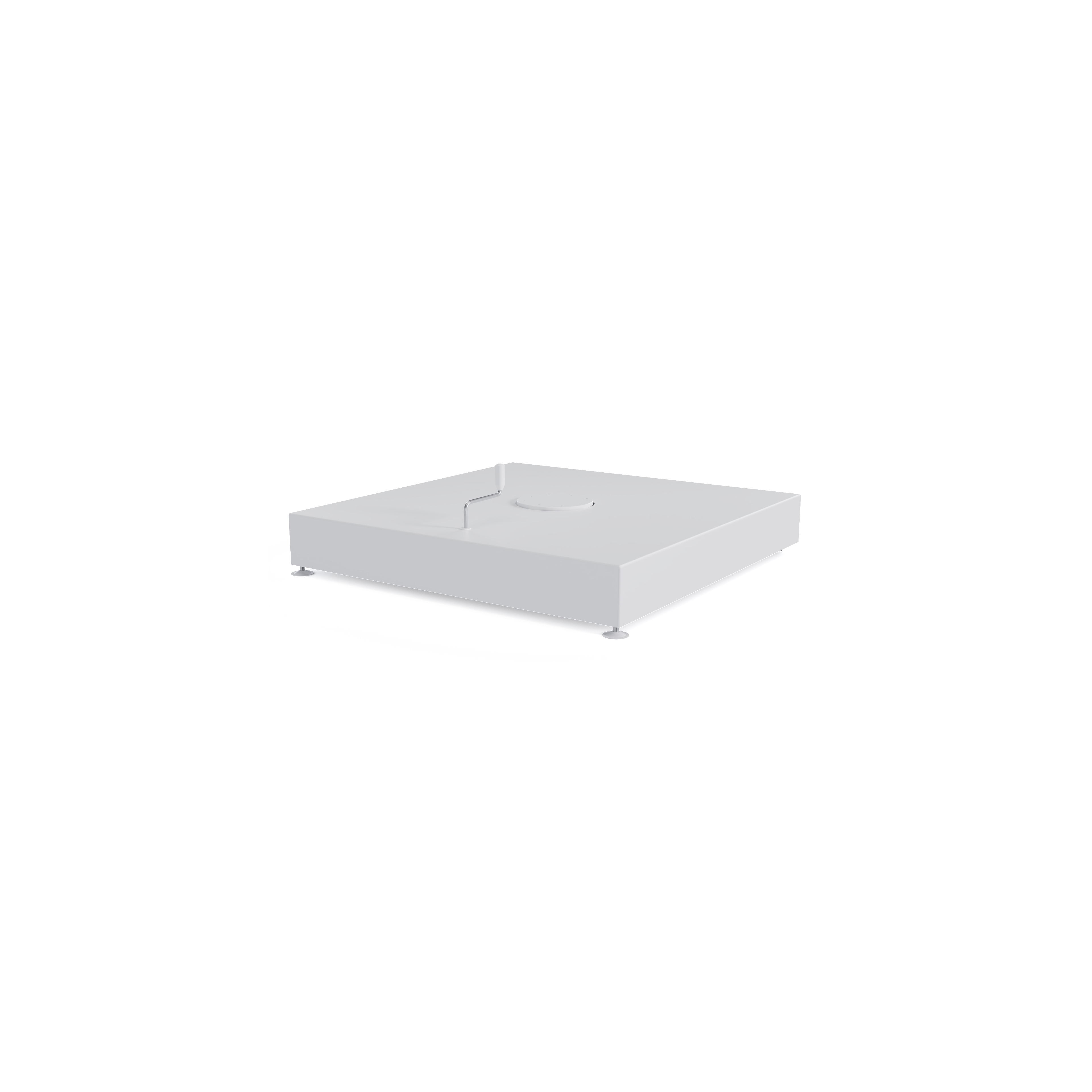 Minore parasolvoet in wit aluminium 260 kg met wielen