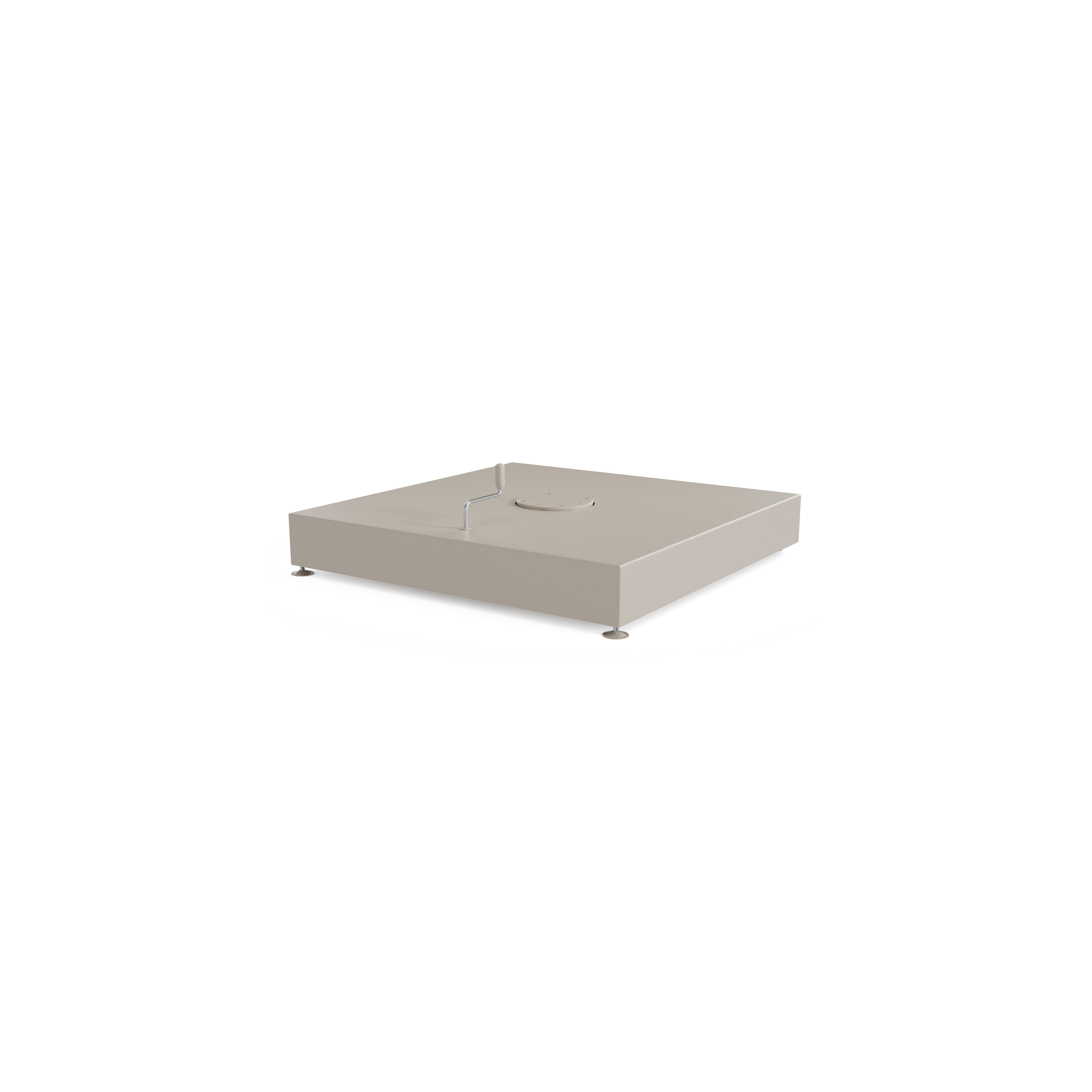 Minore parasolvoet in beige aluminium 260 kg met wielen