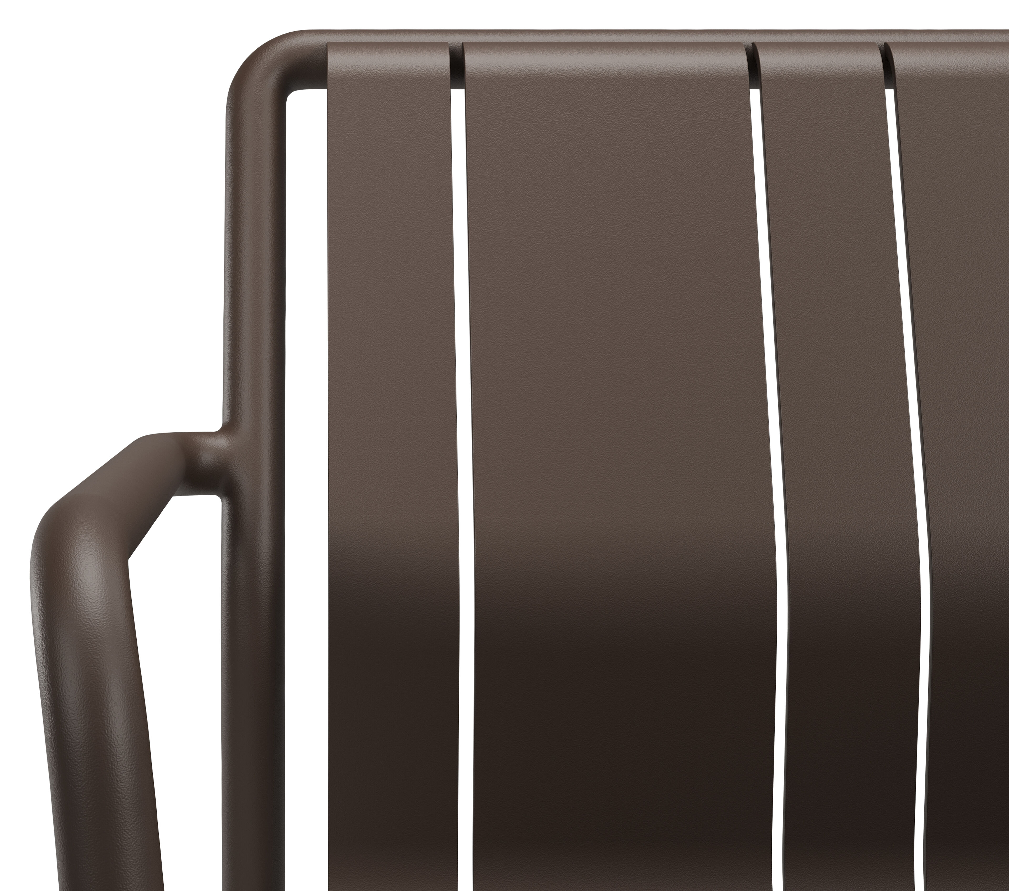 Bolito tuinstoel in donkerbruin aluminium