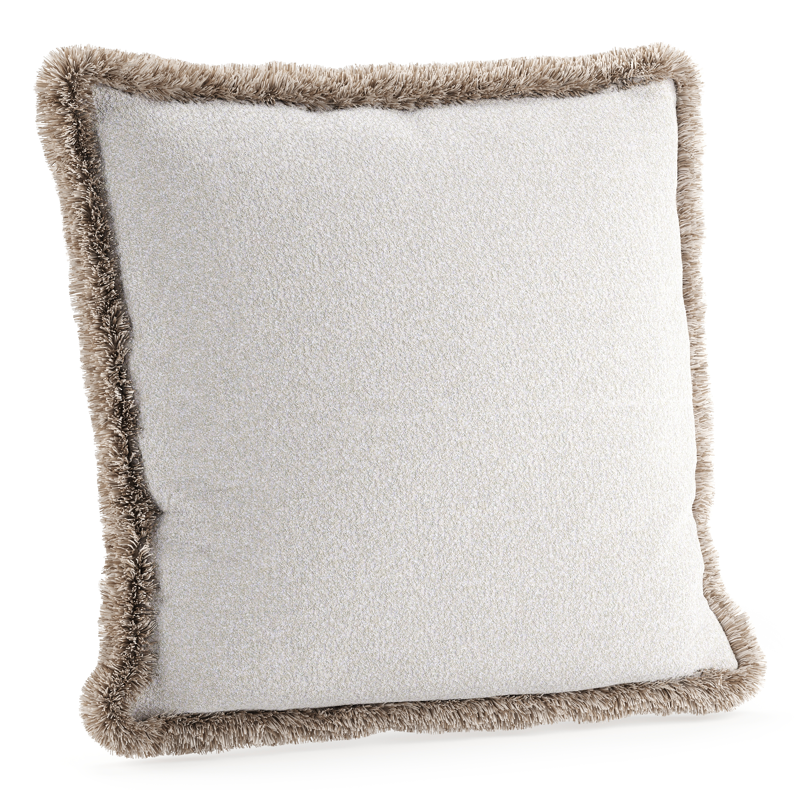 Sierkussen met franjes 45 x 45 cm in all weather solica soul optik