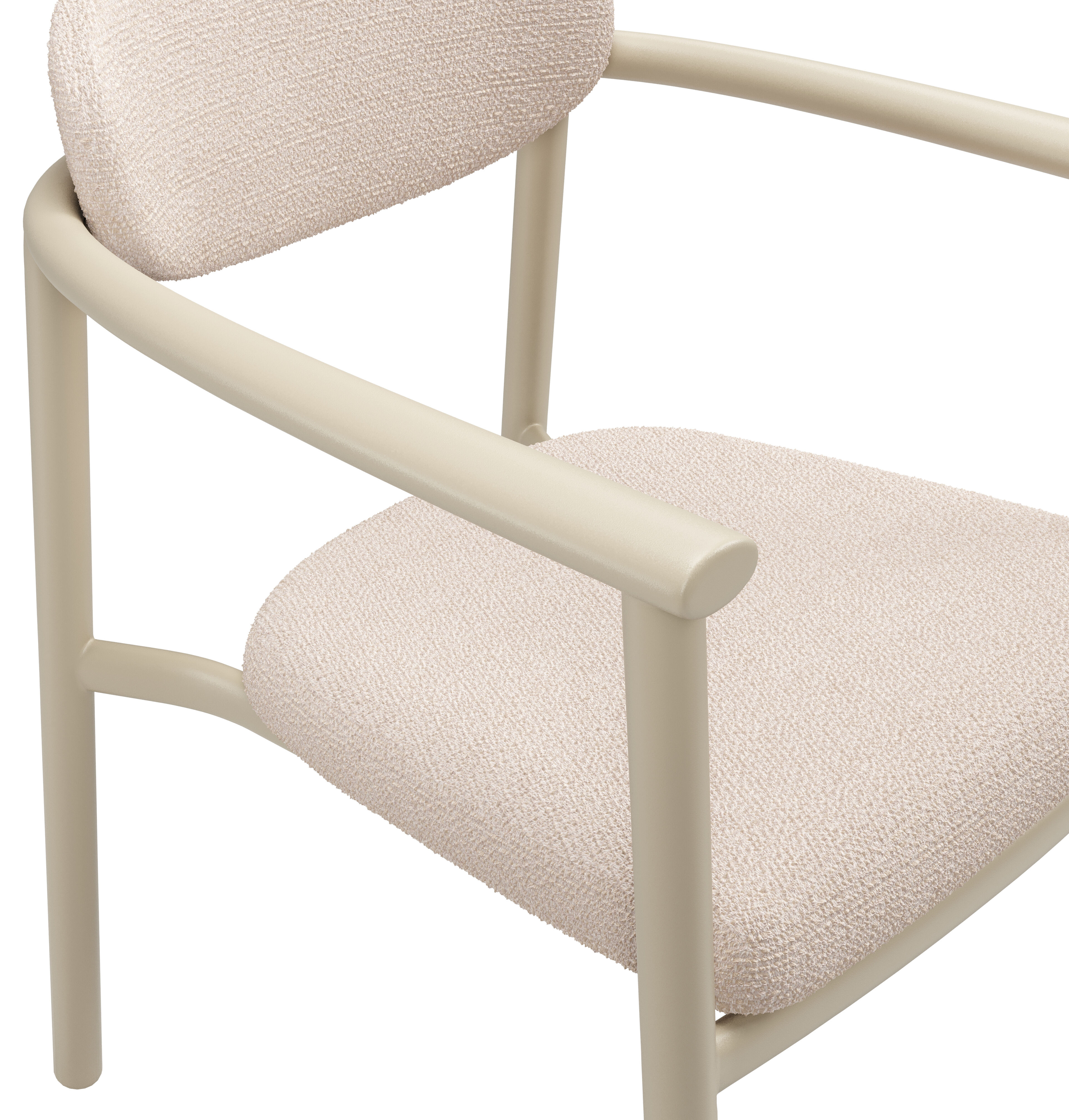 Ravo tuinstoel in beige aluminium met All Weather Sunbrella Luxe Wander Pilat kussen