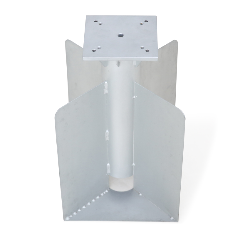 Stabilo inbouwvoet grijs staal van 8,4 kg
