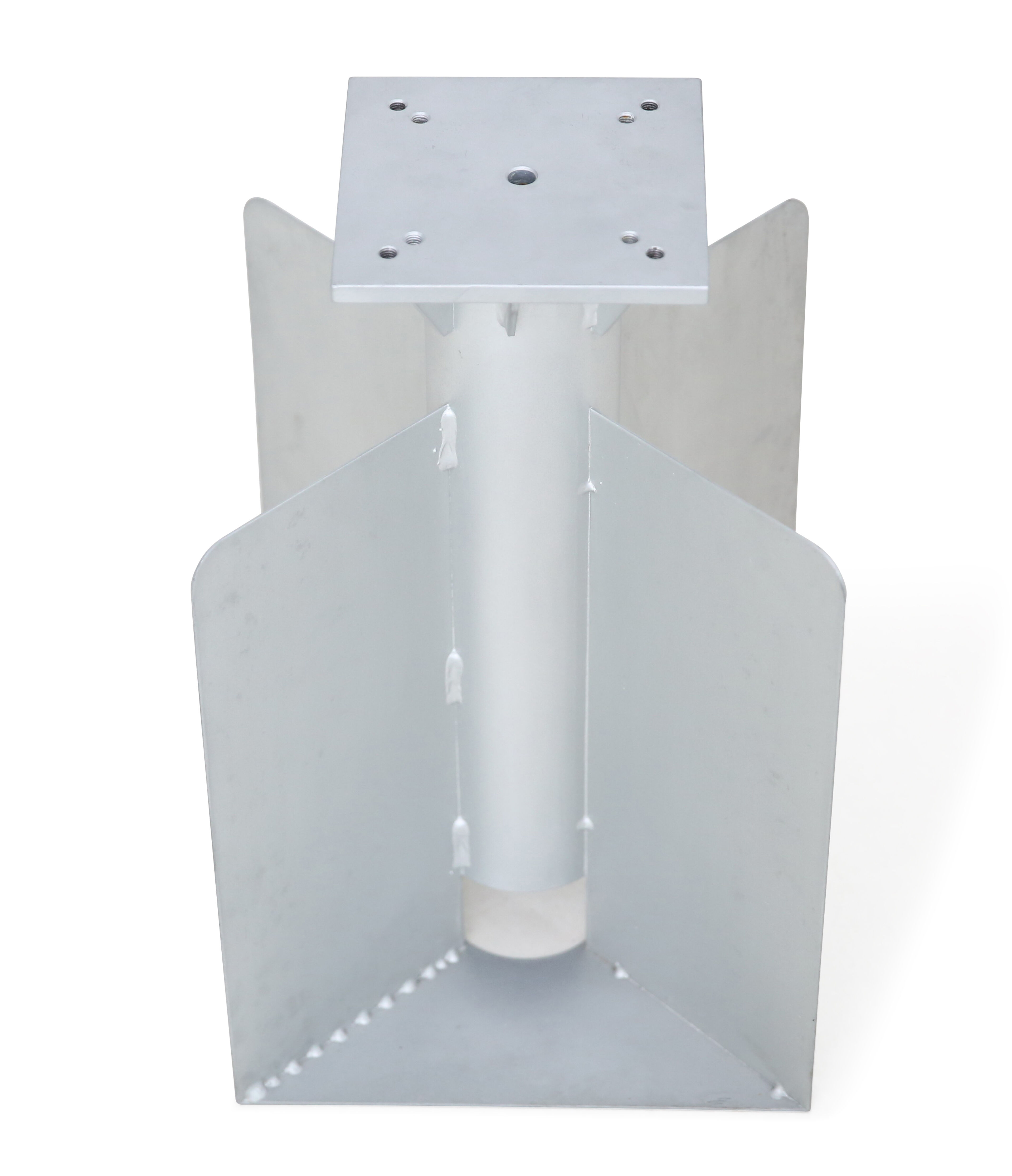 Stabilo inbouwvoet grijs staal van 8,4 kg