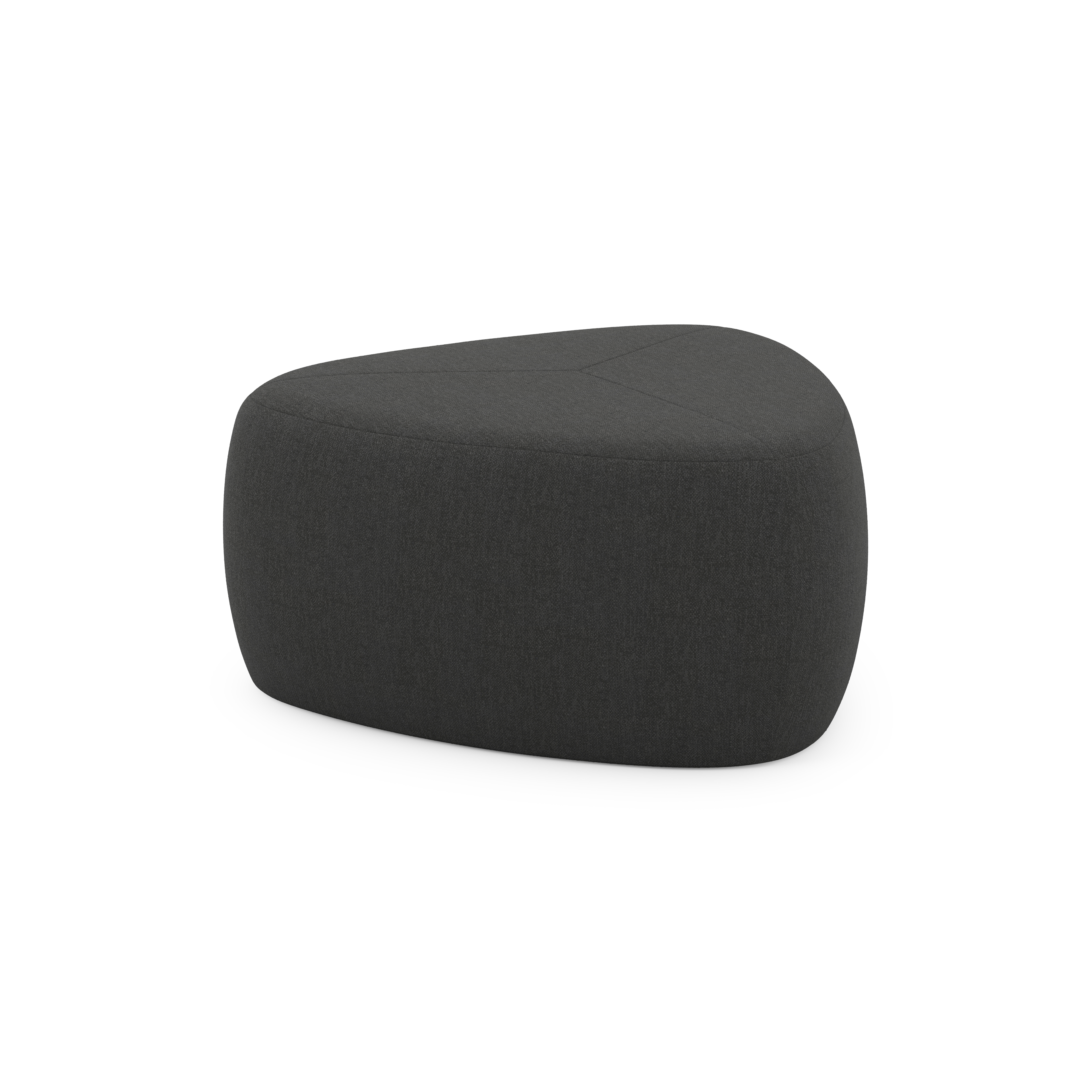 Pouf Masso en sunbrella_luxe chartres sooty - Lg 60 x Prof 60 x H 35 cm