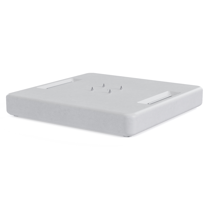 Pied de parasol Lapido XL en béton blanc de 160 kg