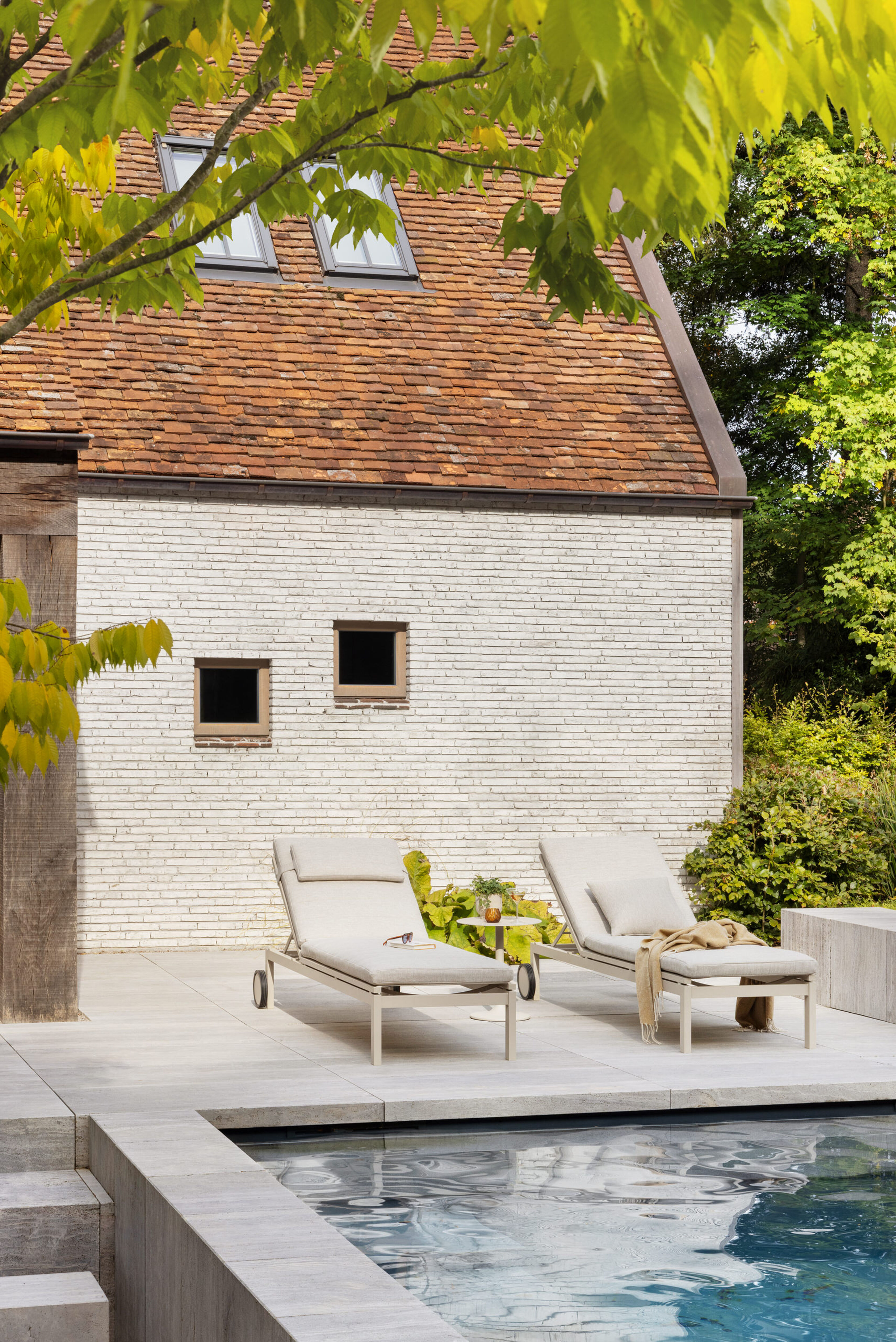 Ligbedkussen in Weather+ Softtouch rustic