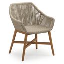 Borgo tuinstoel in teak en naturel wicker