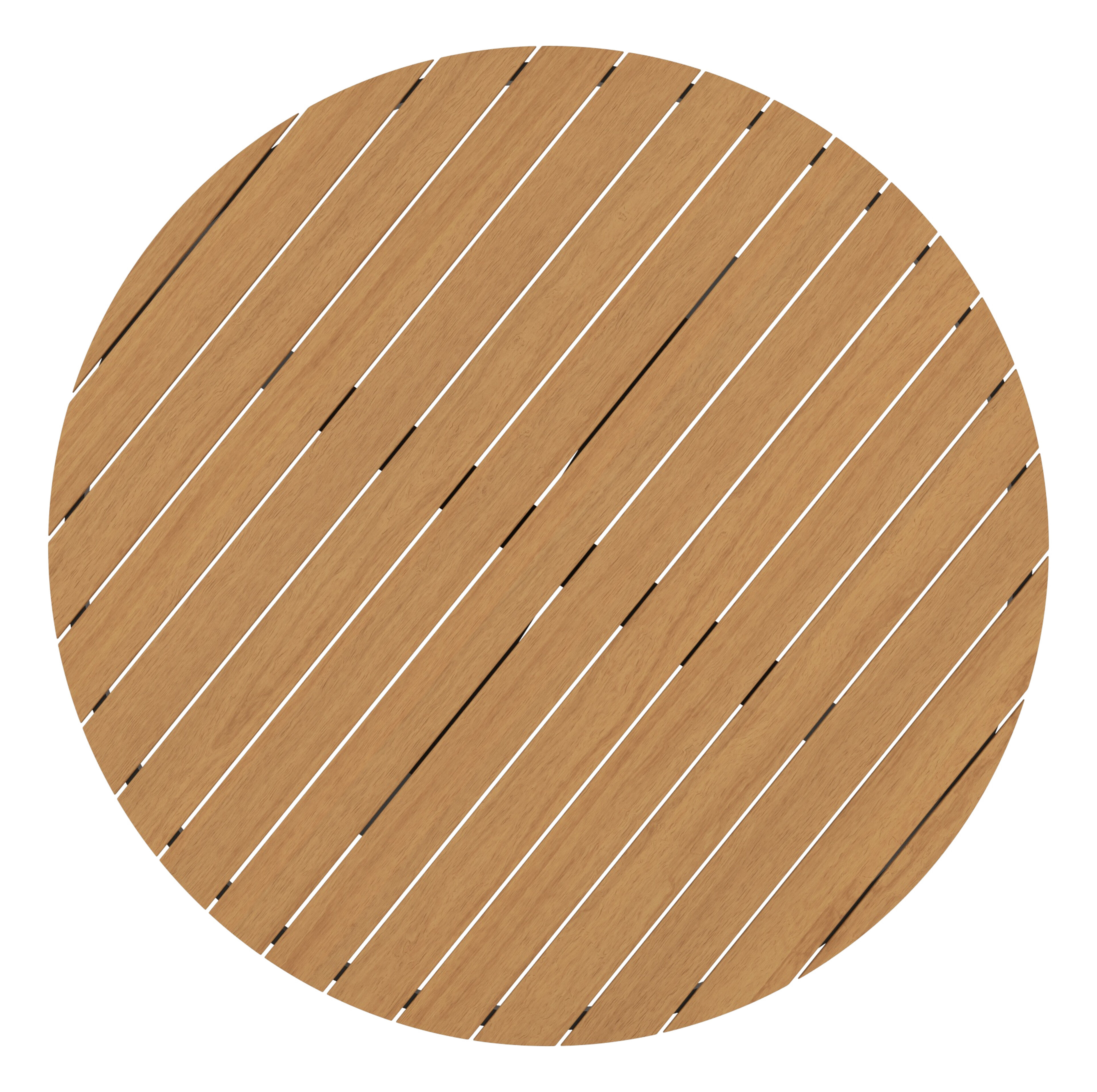 Ensemble de jardin Tora en aluminium noir et polywood avec 4 chaises de jardin Bahia polywood