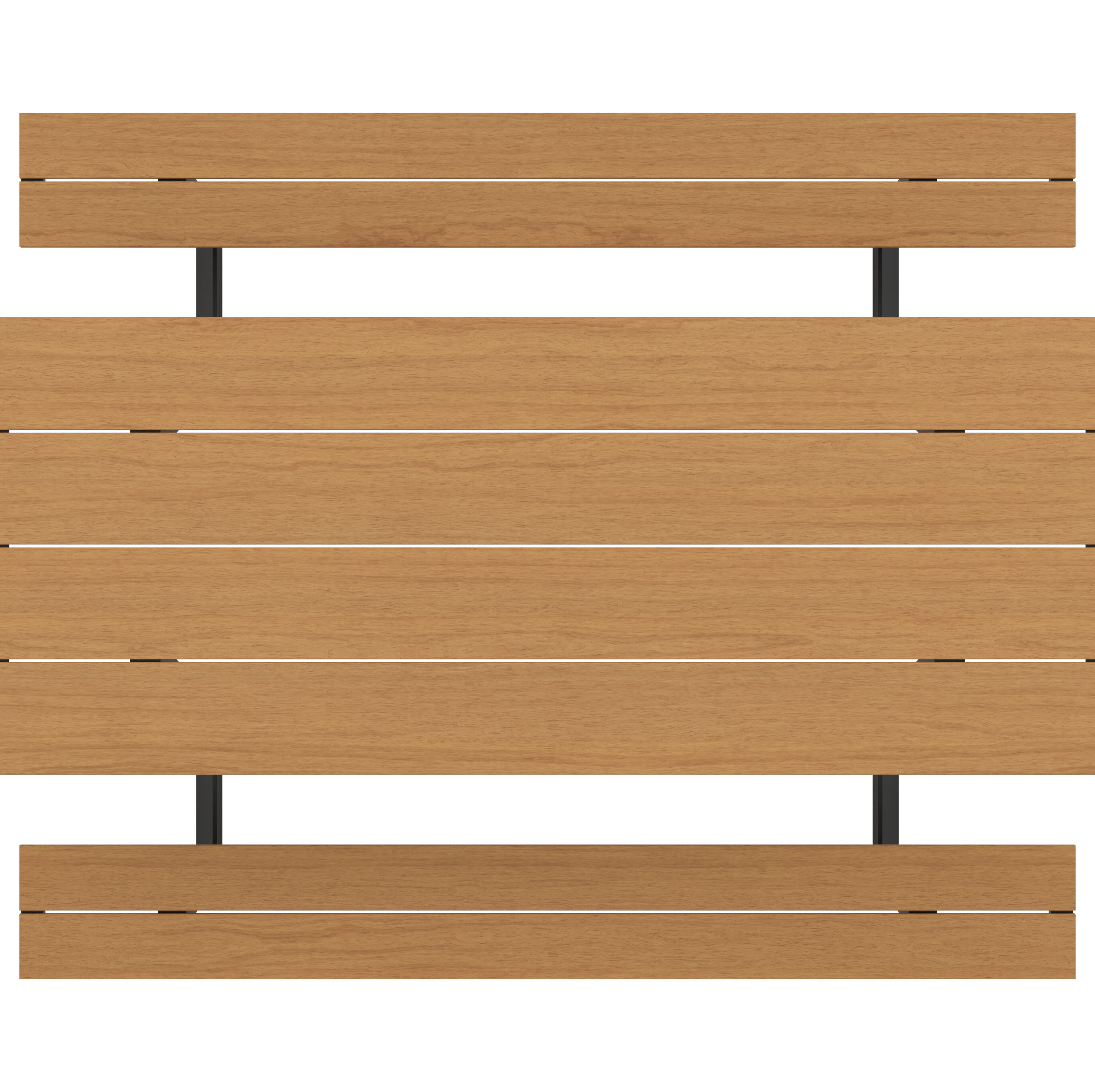 Table de pique-nique Altura en aluminium noir et polywood - Lg. 220 x Lrg. 174 x Haut. 74 cm