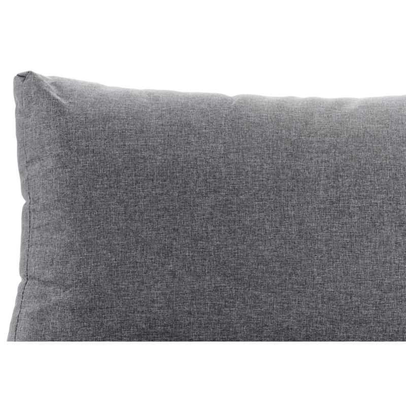 Fauteuil de jardinSerado pièce intermédiaire en aluminium blanc avec coussin en polyester gris