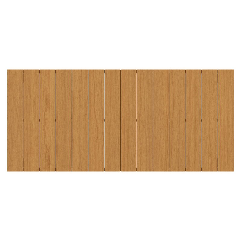 Toma tuintafel rechthoekig in wit aluminium en polywood - L 200 x B 90 x H 73 cm