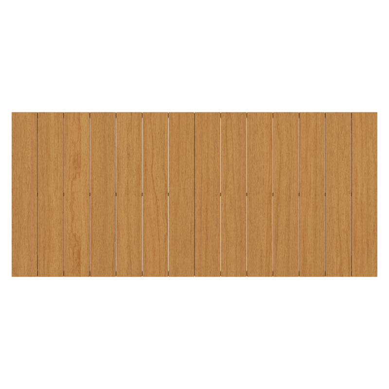 Table de jardin Toma rectangulaire en aluminium noir et polywood - Lg. 200 x Lrg. 90 x Haut. 73 cm