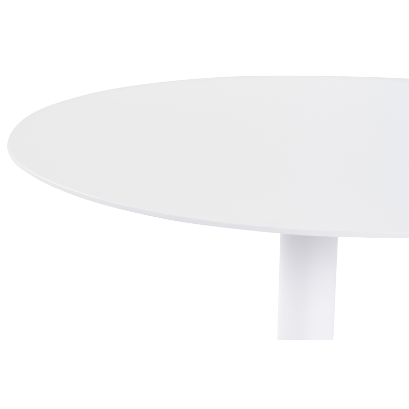 Table d'appoint Litta en aluminium blanc - Diam. 43 x Haut. 50 cm