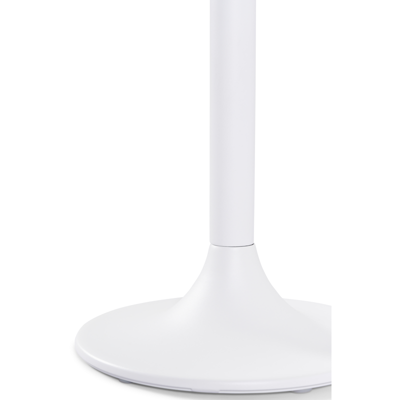 Table d'appoint Litta en aluminium blanc - Diam. 43 x Haut. 50 cm