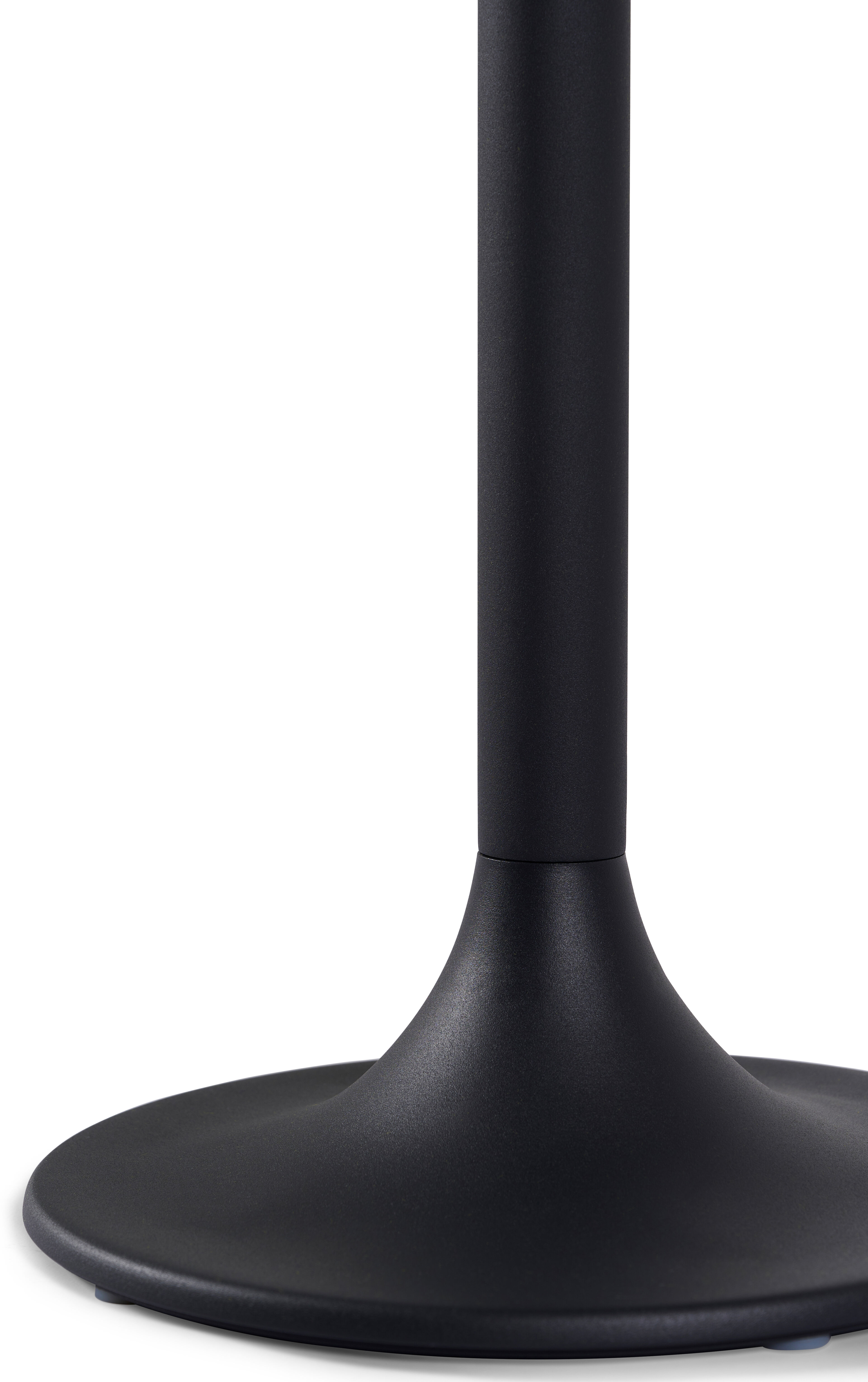 Table d'appoint Litta en aluminium noir - Diam. 43 x Haut. 50 cm