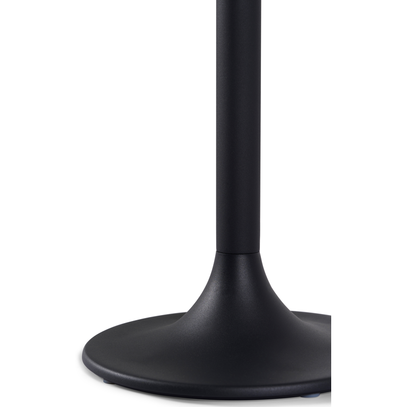 Table d'appoint Litta en aluminium noir - Diam. 43 x Haut. 50 cm