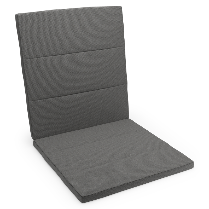 Coussin de chaise Amalfi - Calobra en weather+ softtouch gris