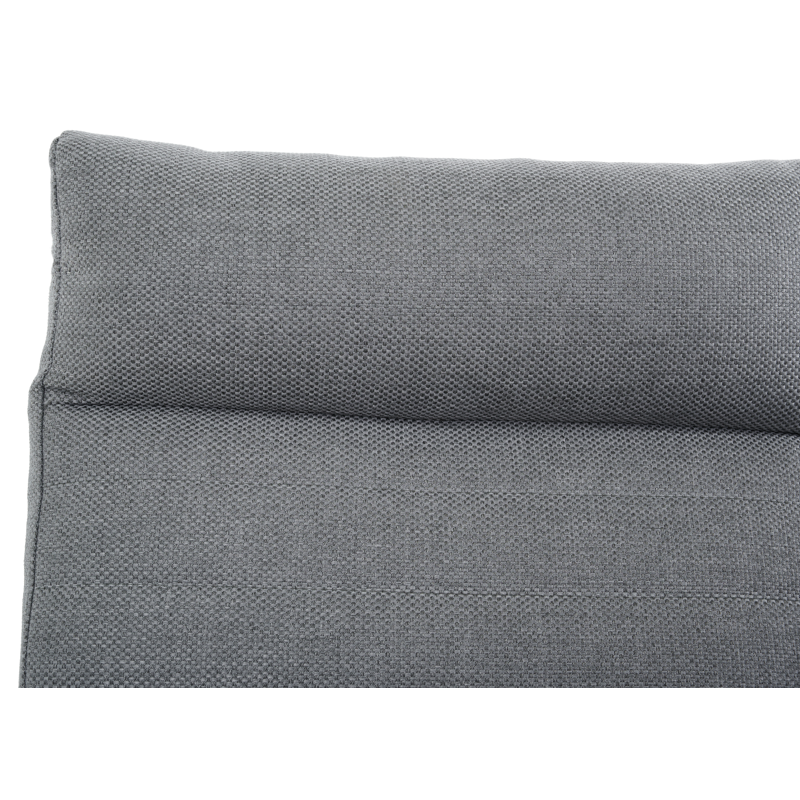 Prato loungeset in zwart aluminium met grijs weather+ textilene kussens
