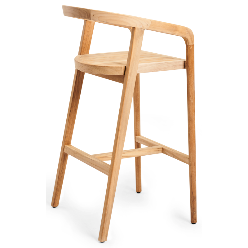 Lacrima barkruk in teak