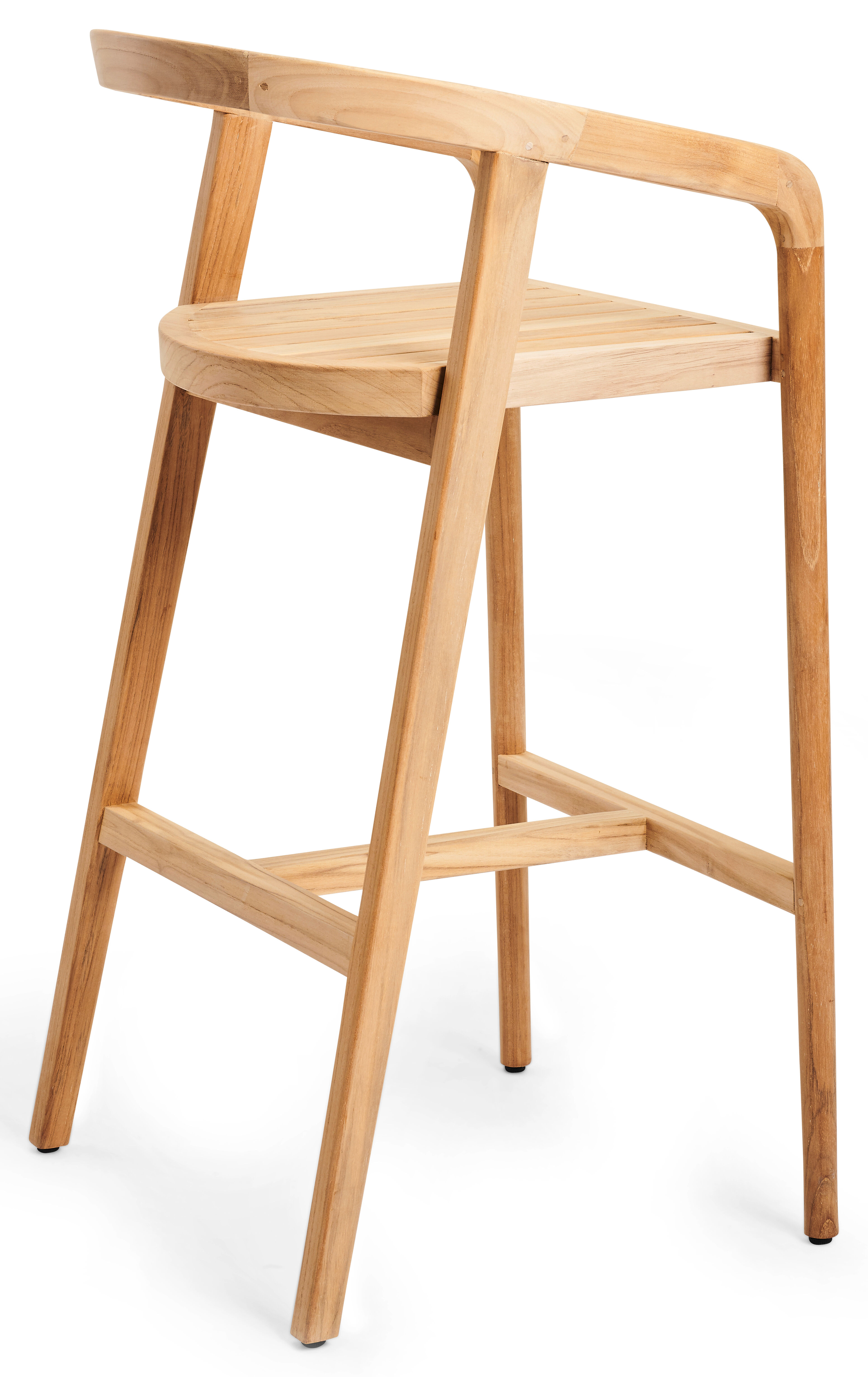 Lacrima barkruk in teak
