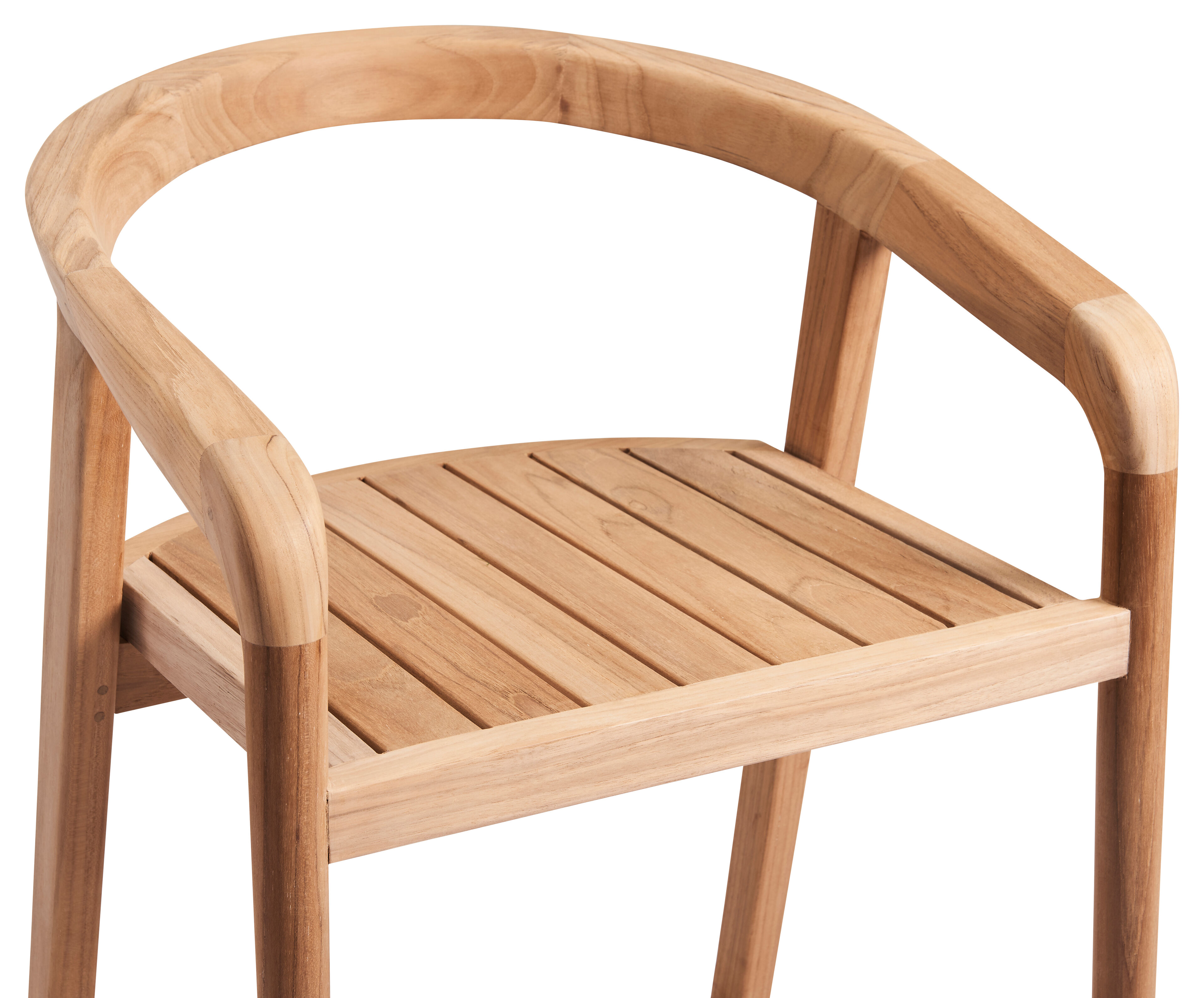 Lacrima barkruk in teak