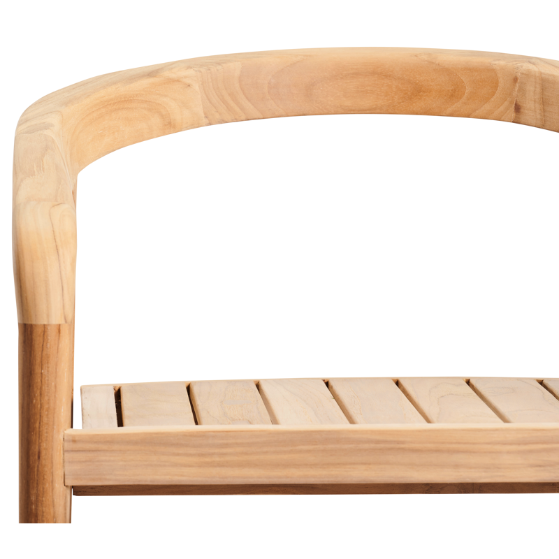 Lacrima barkruk in teak