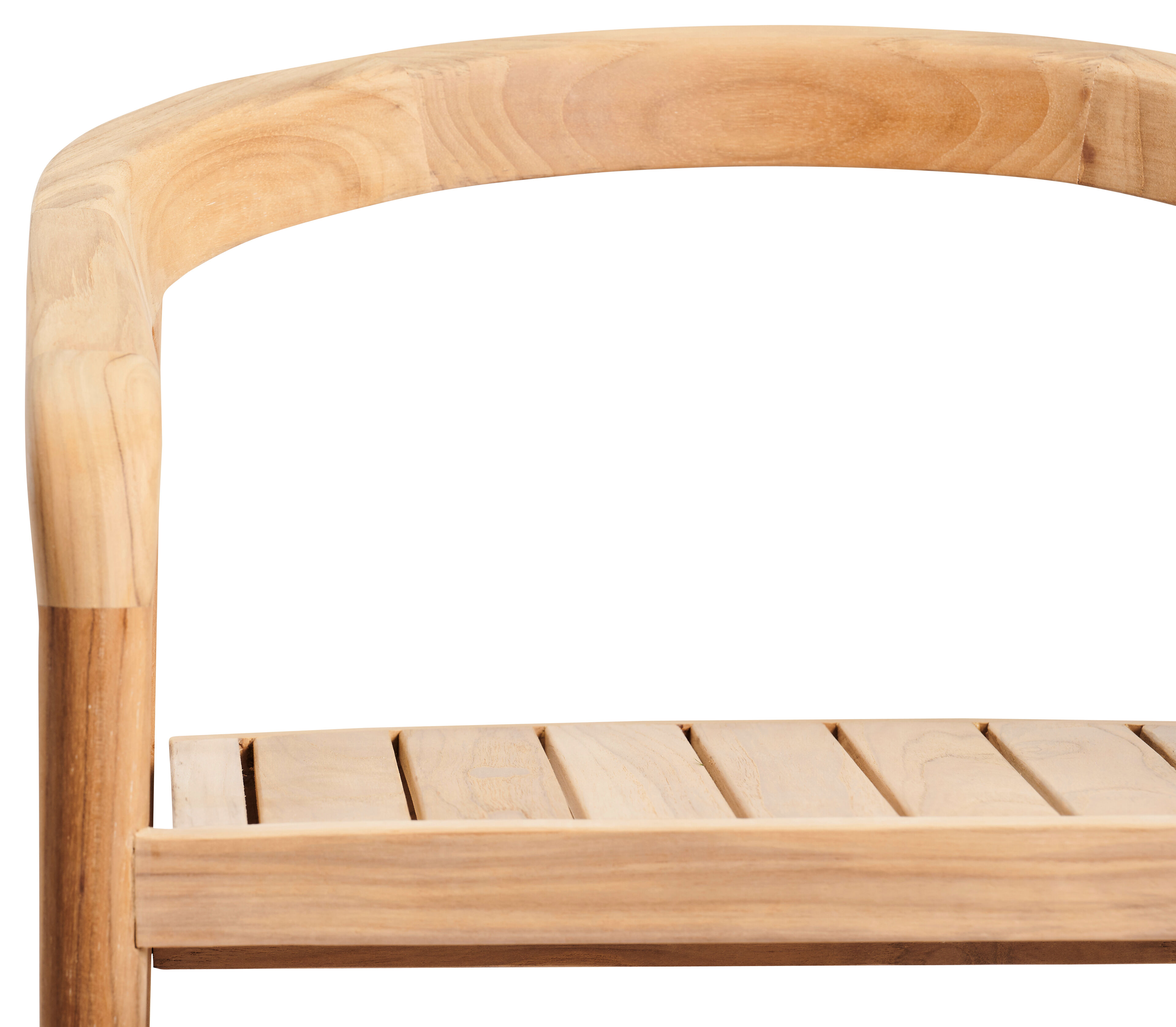Lacrima barkruk in teak