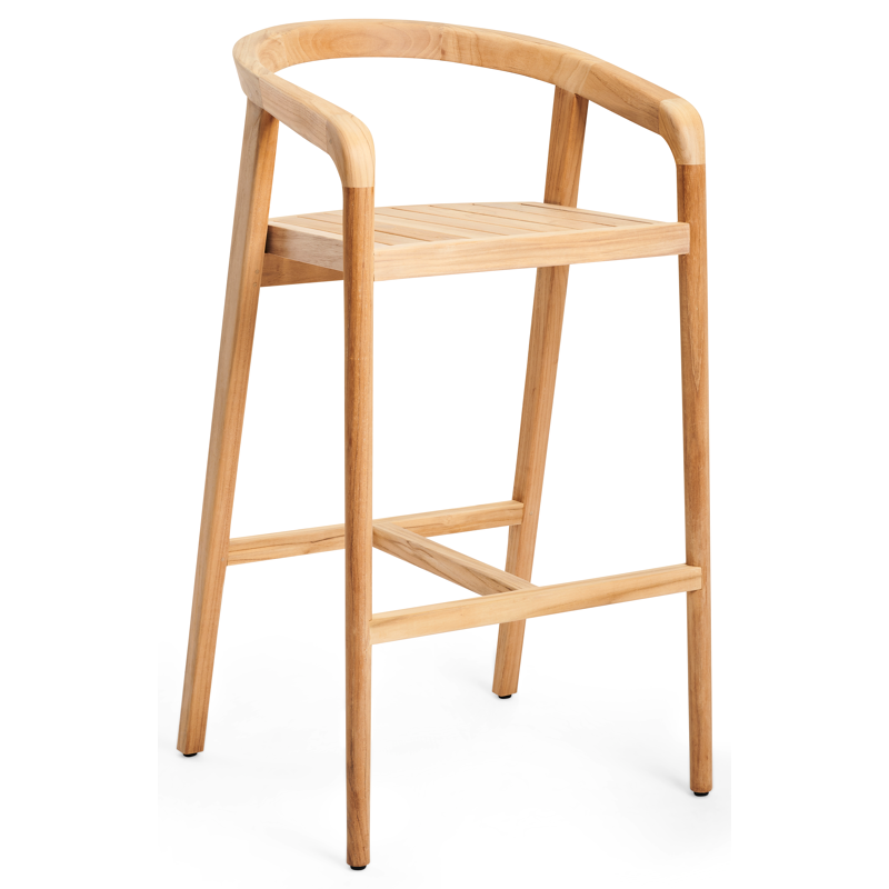 Lacrima barkruk in teak