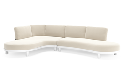 Chaise longue rechts + 2-zit organisch