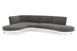 Chaise longue rechts + 2-zit organisch