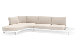 Chaise longue droite + 2 places
