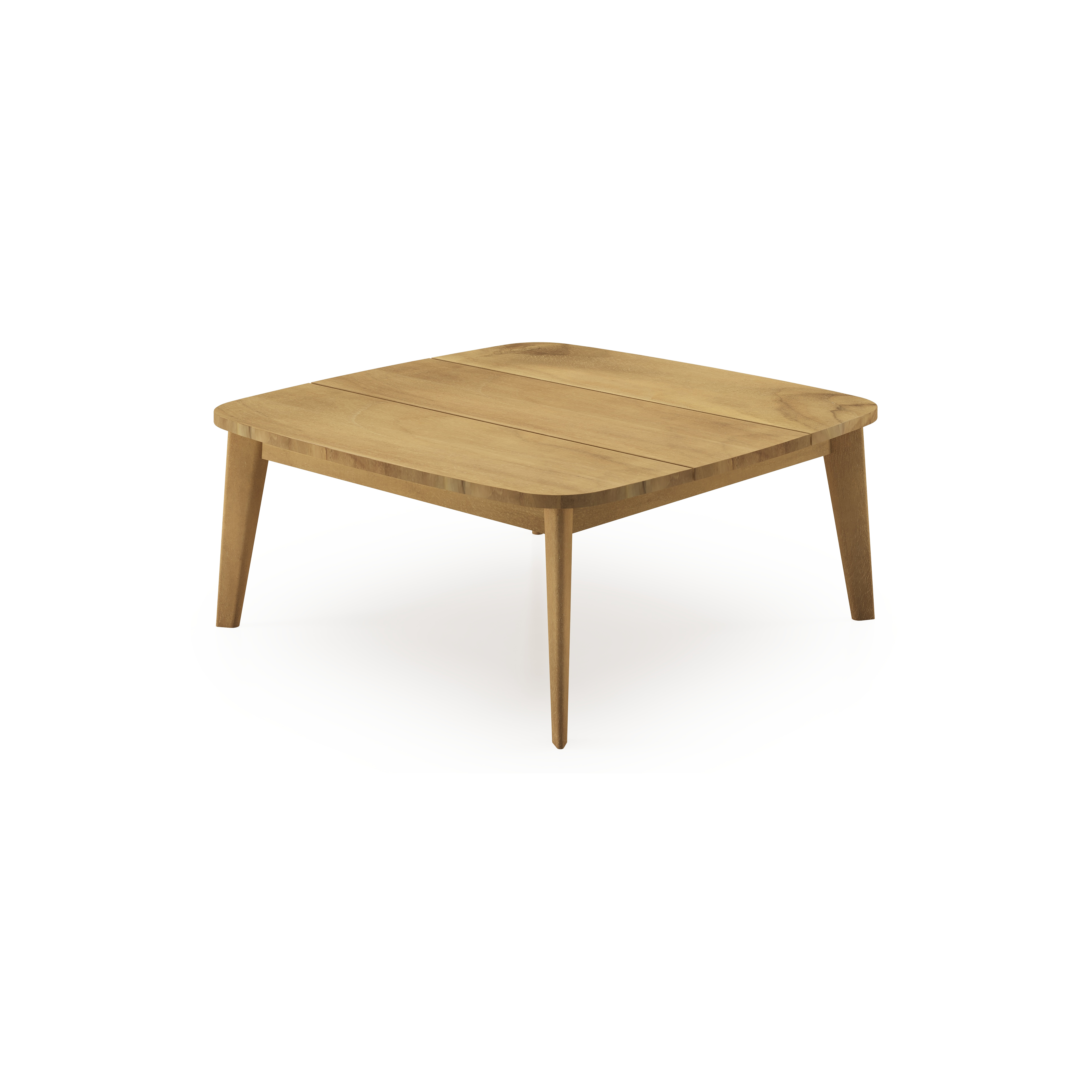 Lacrima loungetafel in teak - L 90 x B 90 x H 37 cm