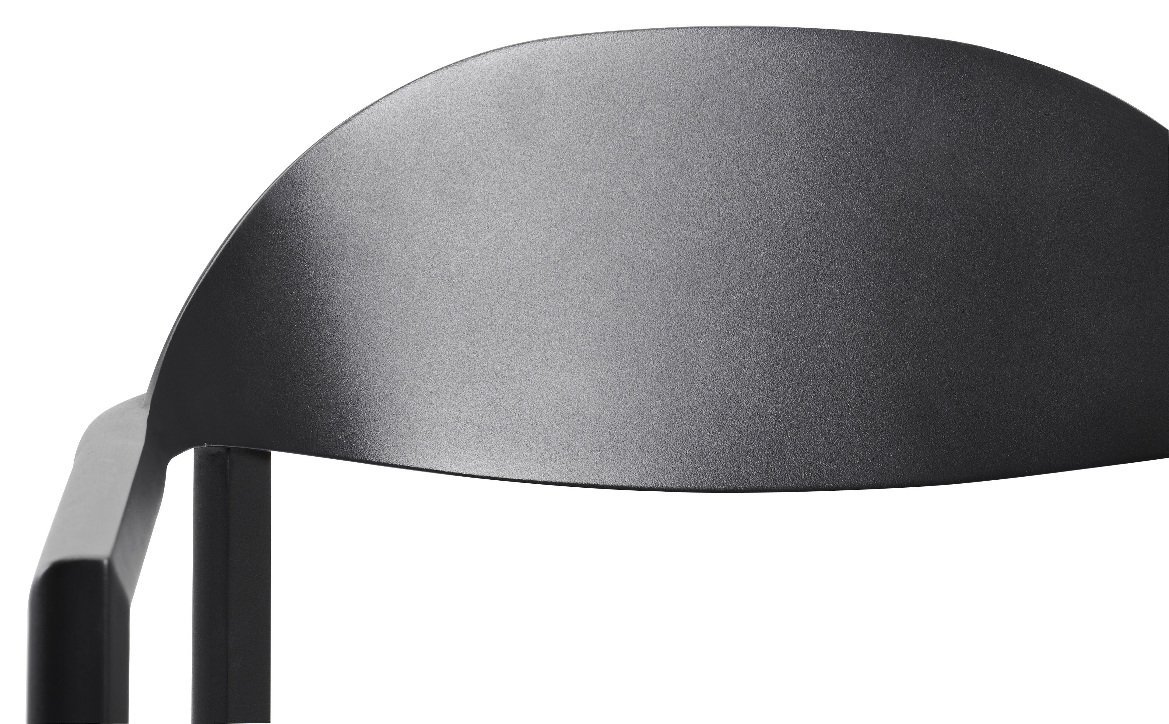 Fano (Piemonte) stapelbare tuinstoel in zwart aluminium