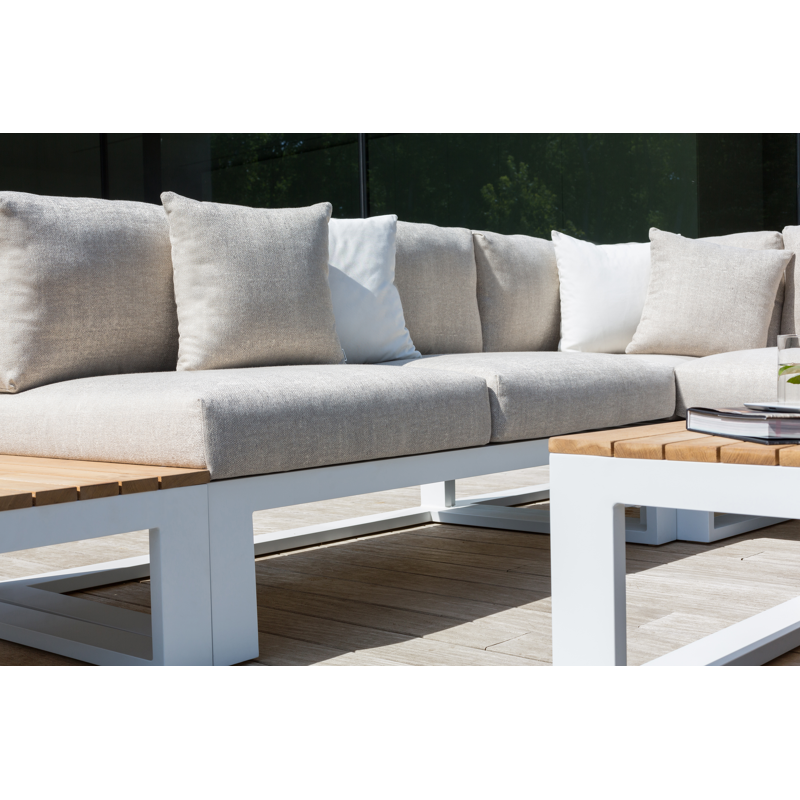 Sierkussen 45 x 45 cm in all weather sunbrella® luxe natte white