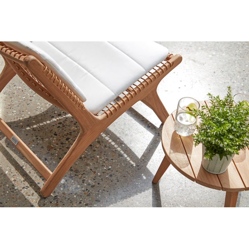 Table d'appoint Cosito en teck - Diam. 45 x Haut. 35 cm