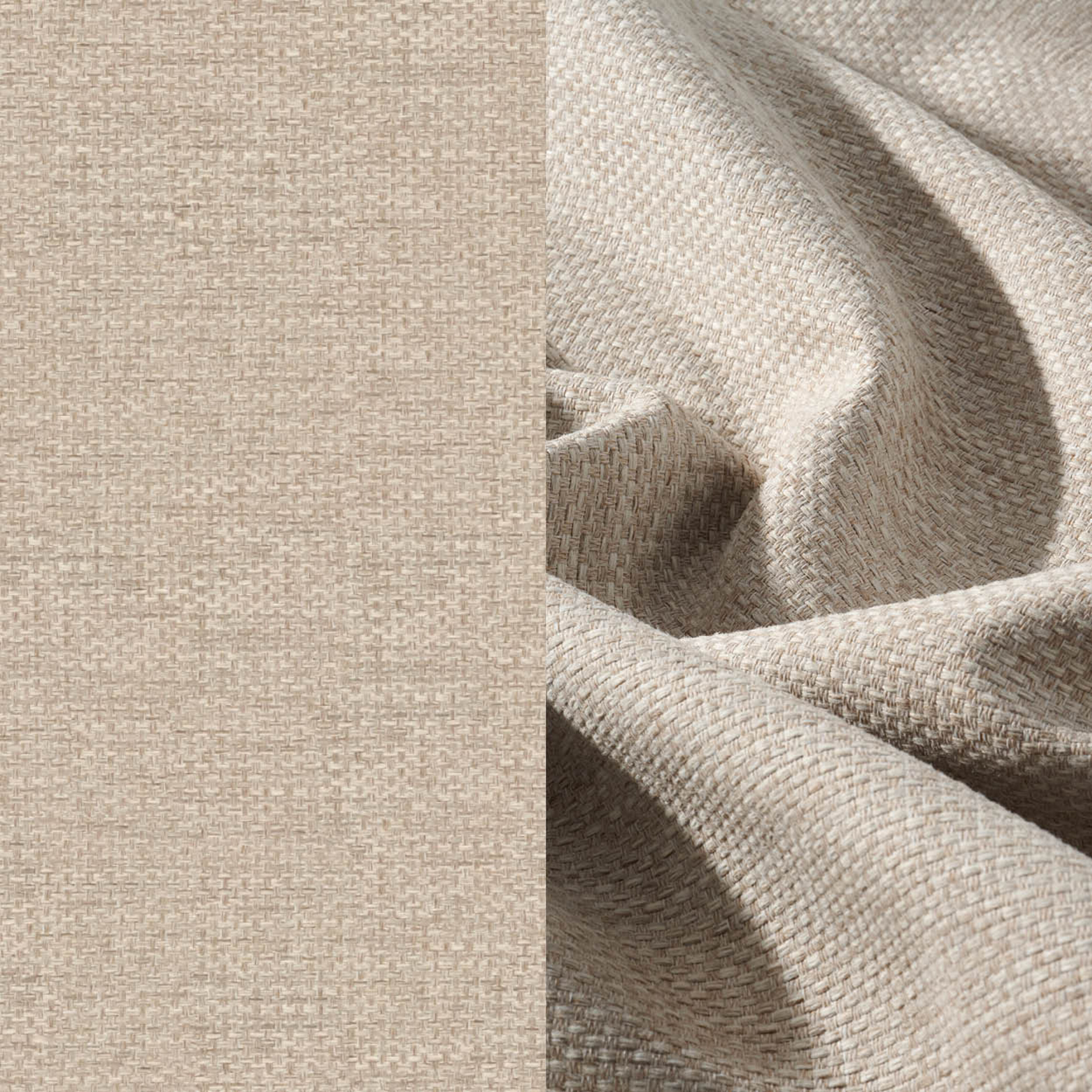 Pouf Prato en aluminium beige et   et coussins en weather+ softtouch rustic
