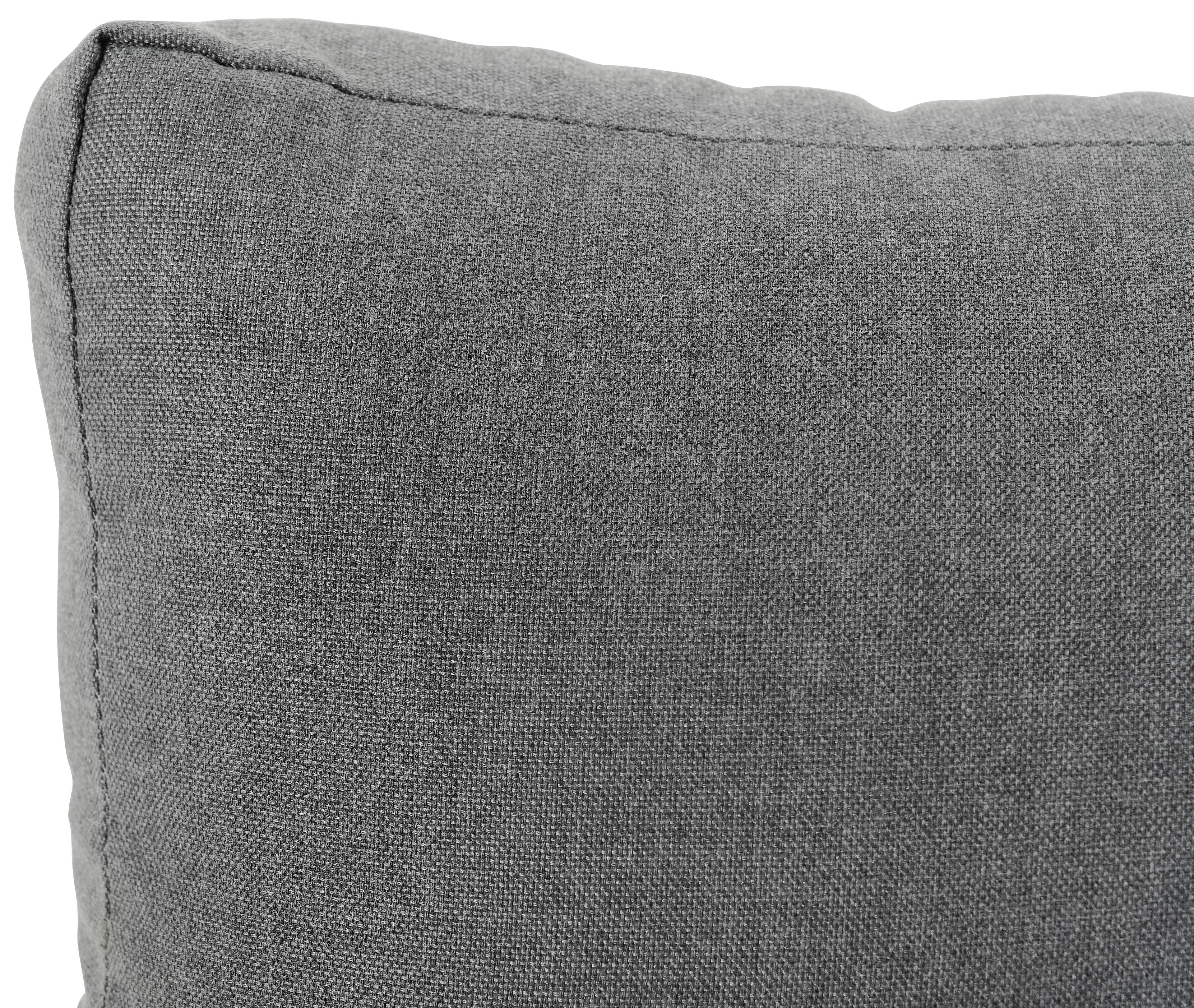 Fauteuil de jardin Merida en aluminium blanc avec coussin en polyester gris
