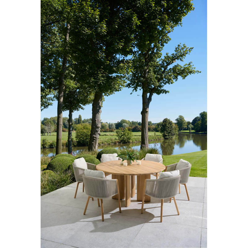 Gardo tuintafel rond in teak - Dia. 150 cm - Dia. 150 x H 75 cm