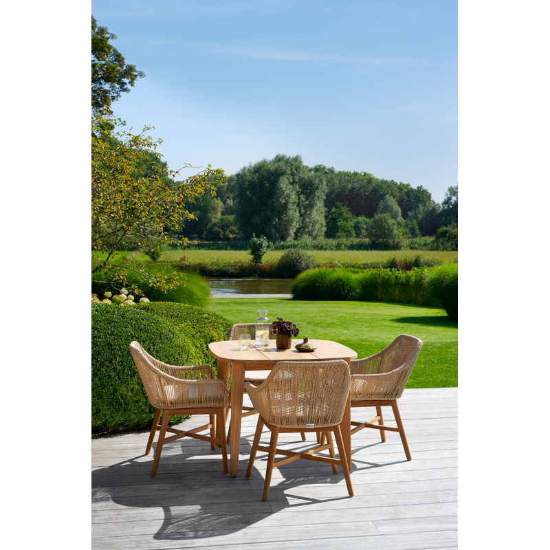 Lacrima tuintafel in teak - L 95 x B 95 x H 75 cm
