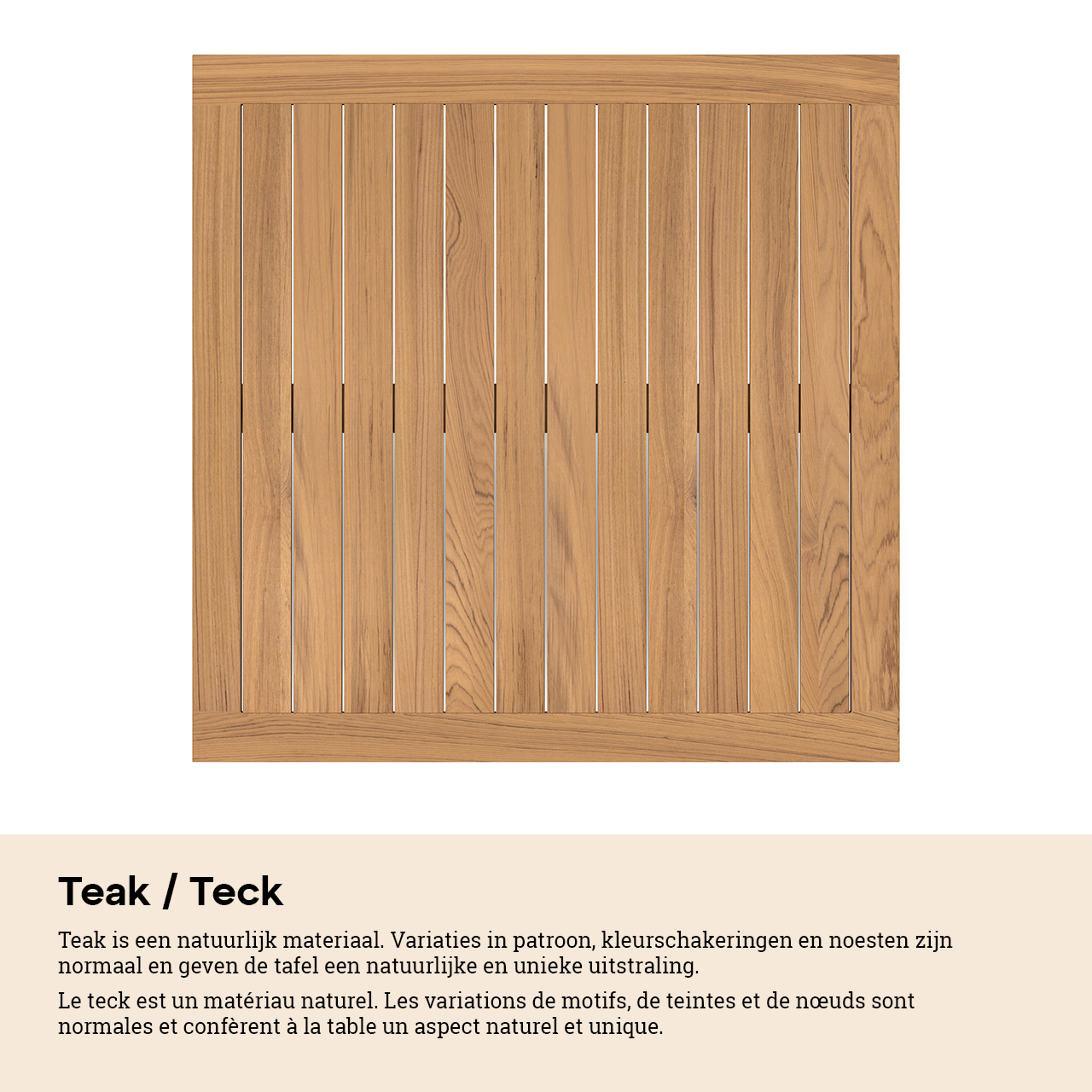 Table de jardin Amalfi extensible rectangulaire en aluminium noir et teck - Lg. 200/280 x Lrg. 100 x Haut. 75 cm