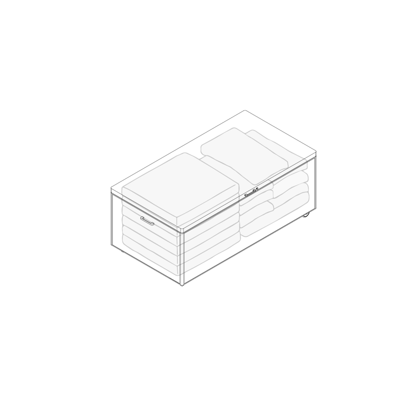boîte de rangement de jardin aluminium noir Larg. 164 x Prof. 84 x H 99 cm