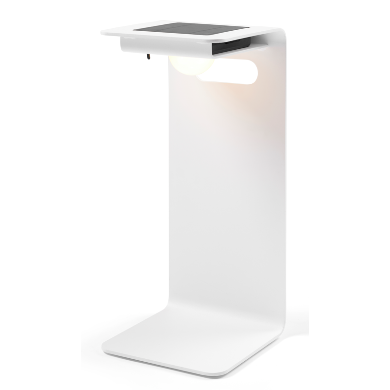 Lampe solaire d'extérieur à LED LUMO blanc