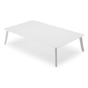 Mosa loungetafel in wit aluminium - L 140 x B 85 x H 30 cm
